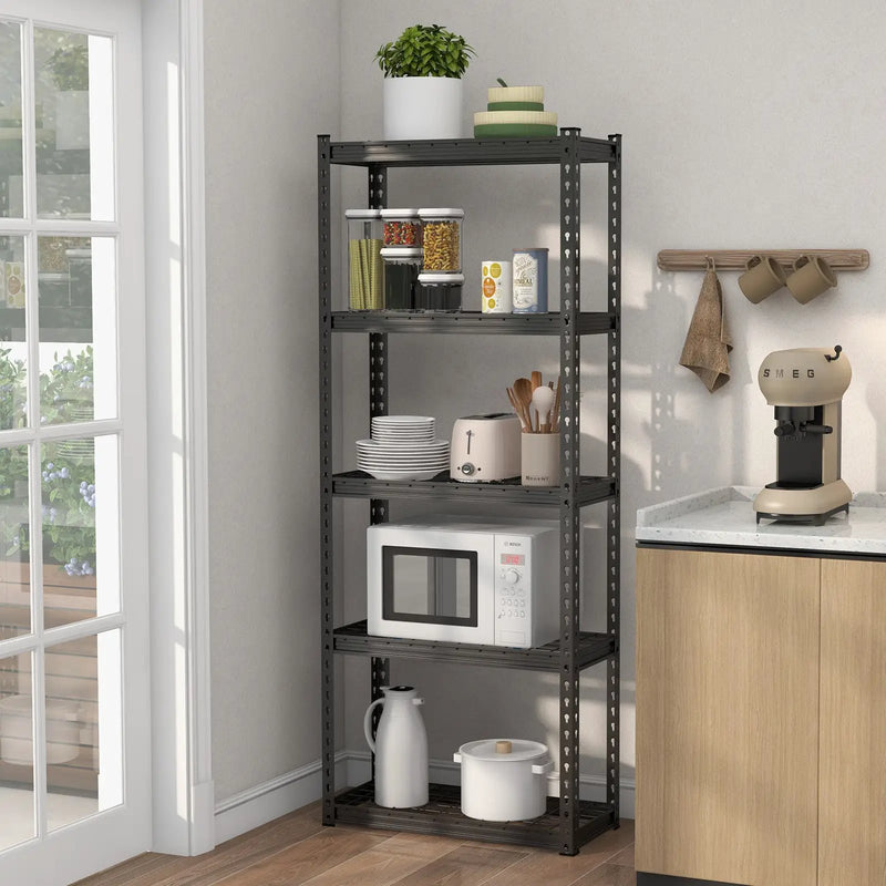5-Tier Heavy Duty Wire Storage Racks with Anti-slip Foot Pad by DirectDeals