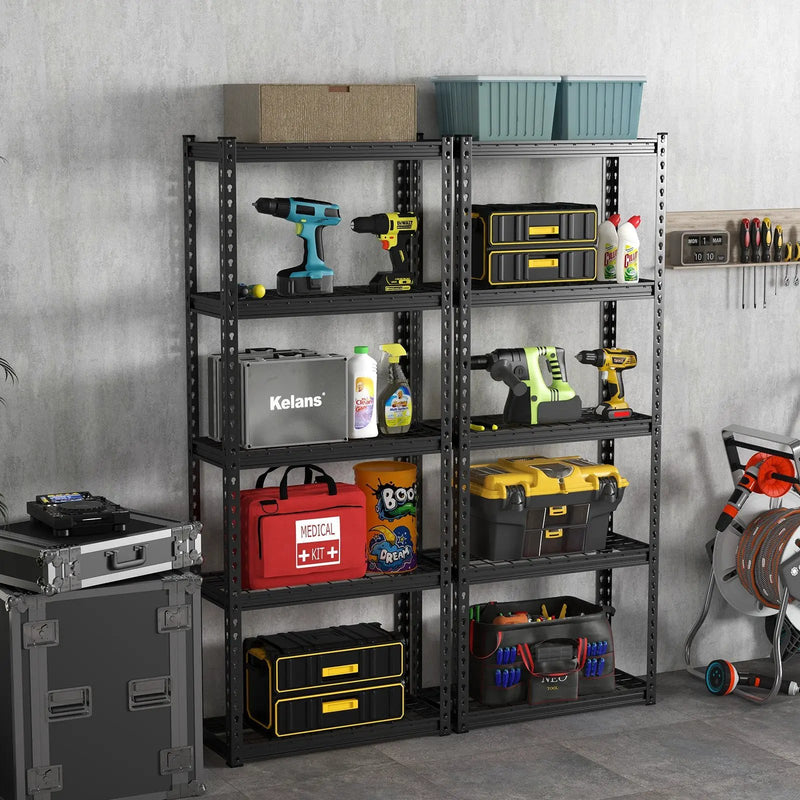5-Tier Heavy Duty Wire Storage Racks with Anti-slip Foot Pad by DirectDeals
