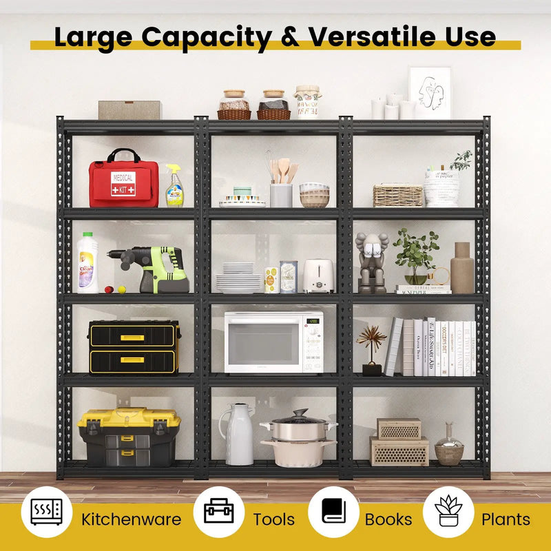 5-Tier Heavy Duty Wire Storage Racks with Anti-slip Foot Pad by DirectDeals