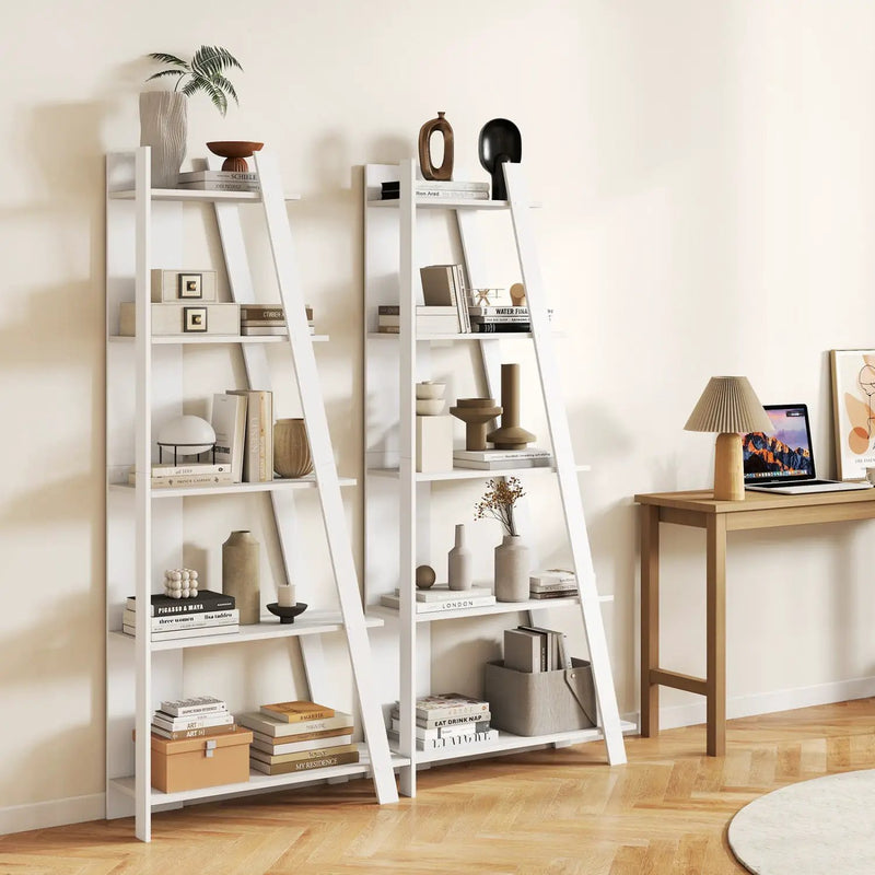 5-Tier Vertical Bookshelf for Small Spaces, 79" Tall by DirectDeals