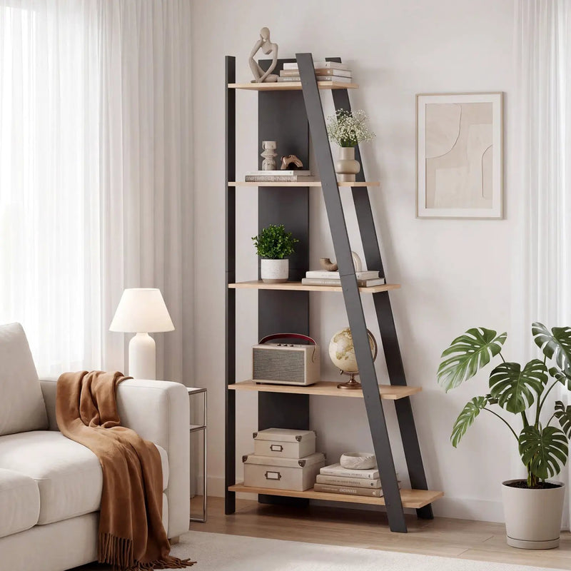 5-Tier Vertical Bookshelf for Small Spaces, 79" Tall by DirectDeals