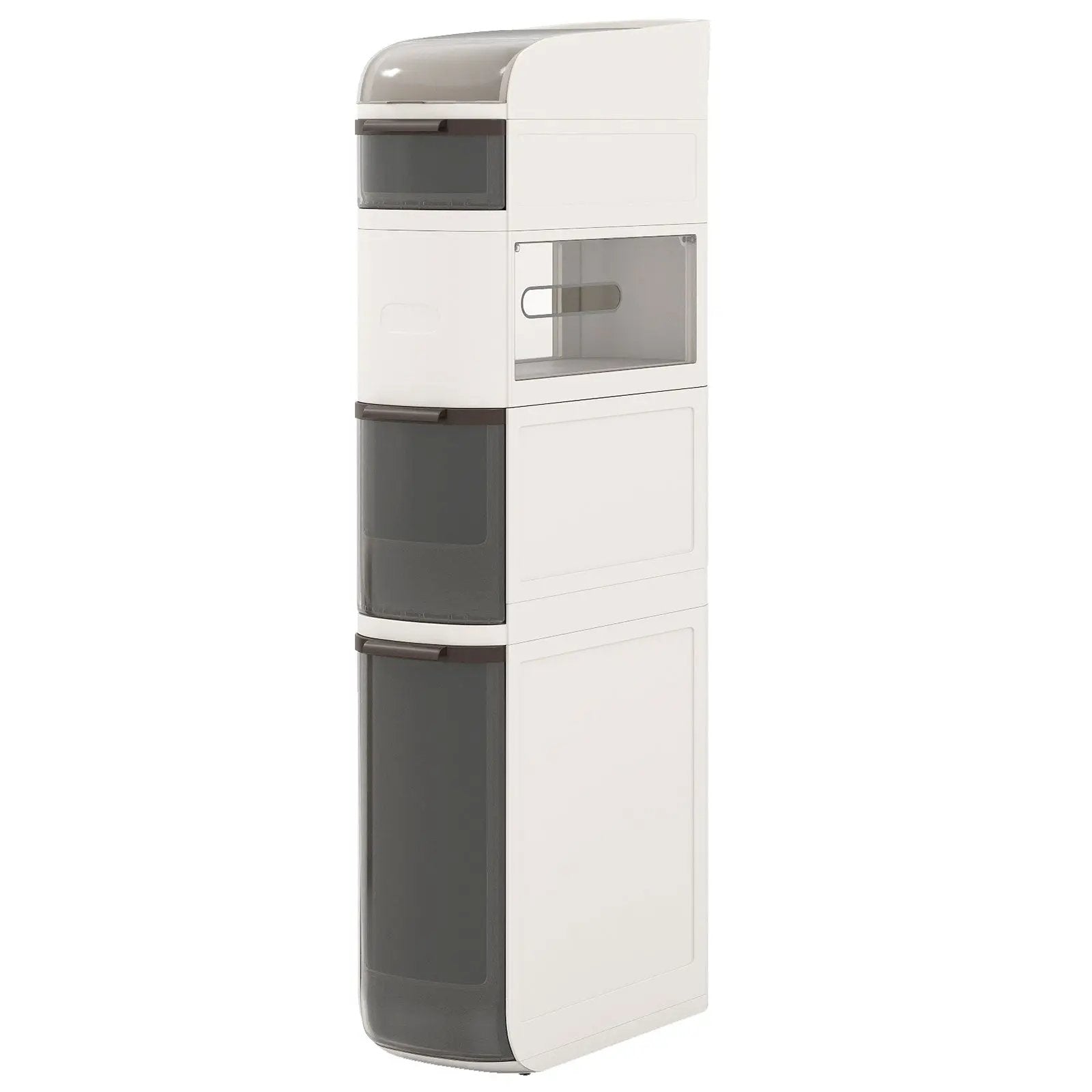 5-Tier Narrow Bathroom Storage Cabinet with Drawers and Tissue Box by DirectDeals