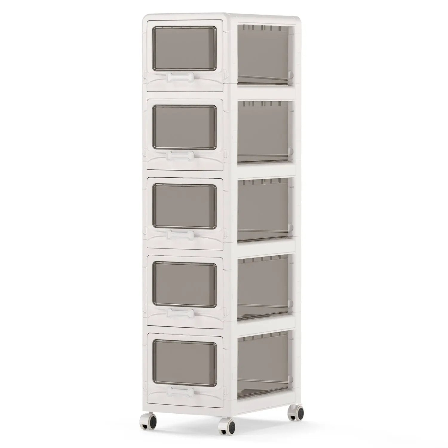 Rolling Storage Cart with Drawers and Lockable Wheels by DirectDeals