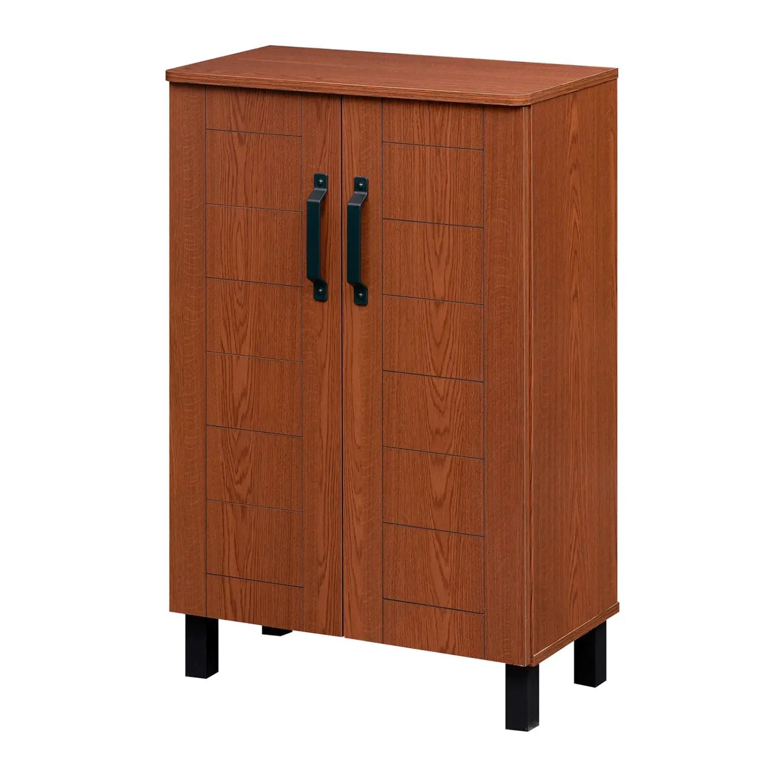 5-Tier Shoe Storage Cabinet Freestanding Wooden Shoe Rack Organizer by DirectDeals