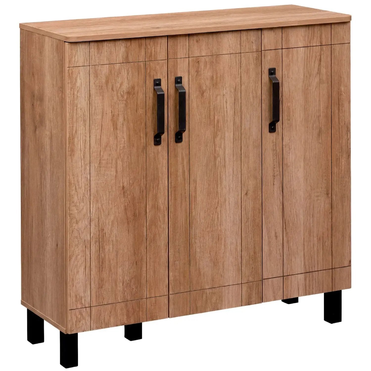5-Tier Shoe Storage Cabinet Freestanding Shoe Rack Organizer-Oak by DirectDeals