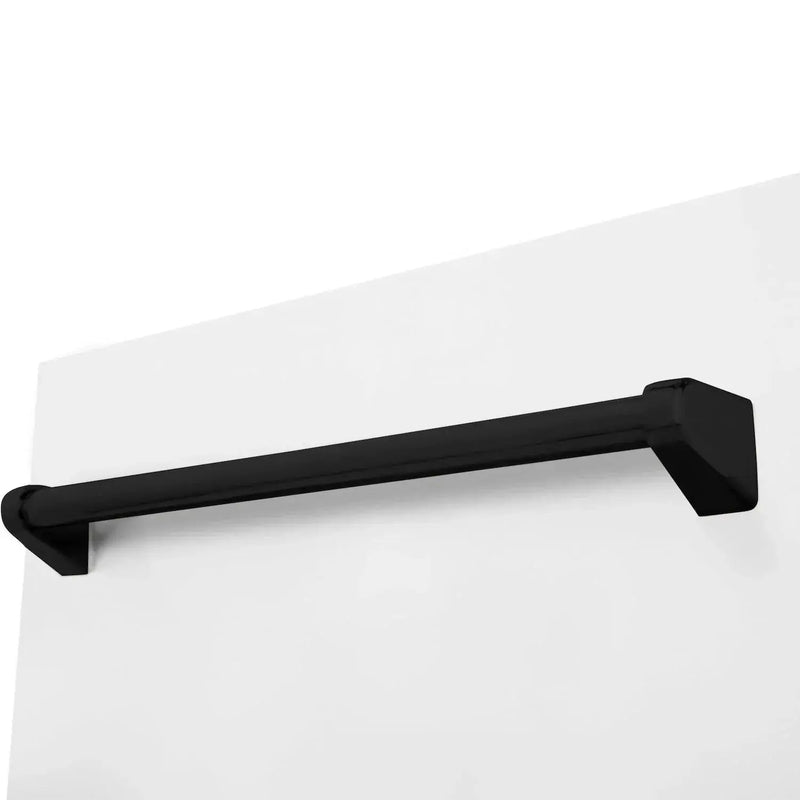 ZLINE Autograph 18" Dishwasher White Door, Black Handle DWVZ-WM-18-MB by Farmhouse Kitchen and Bath