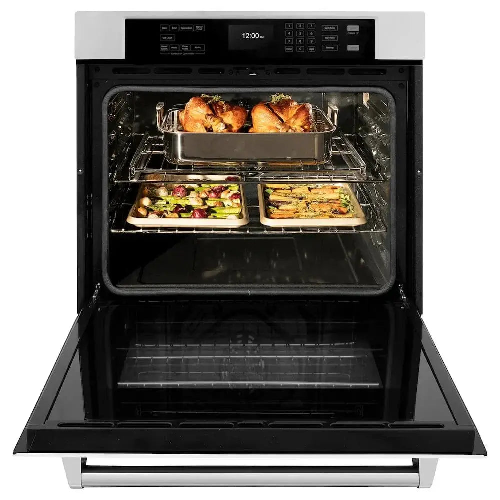 ZLINE 30 "Professional True Convection Single Wall Oven, Air Fry, Self Clean, White Matte WAS-WM-30 by Farmhouse Kitchen and Bath