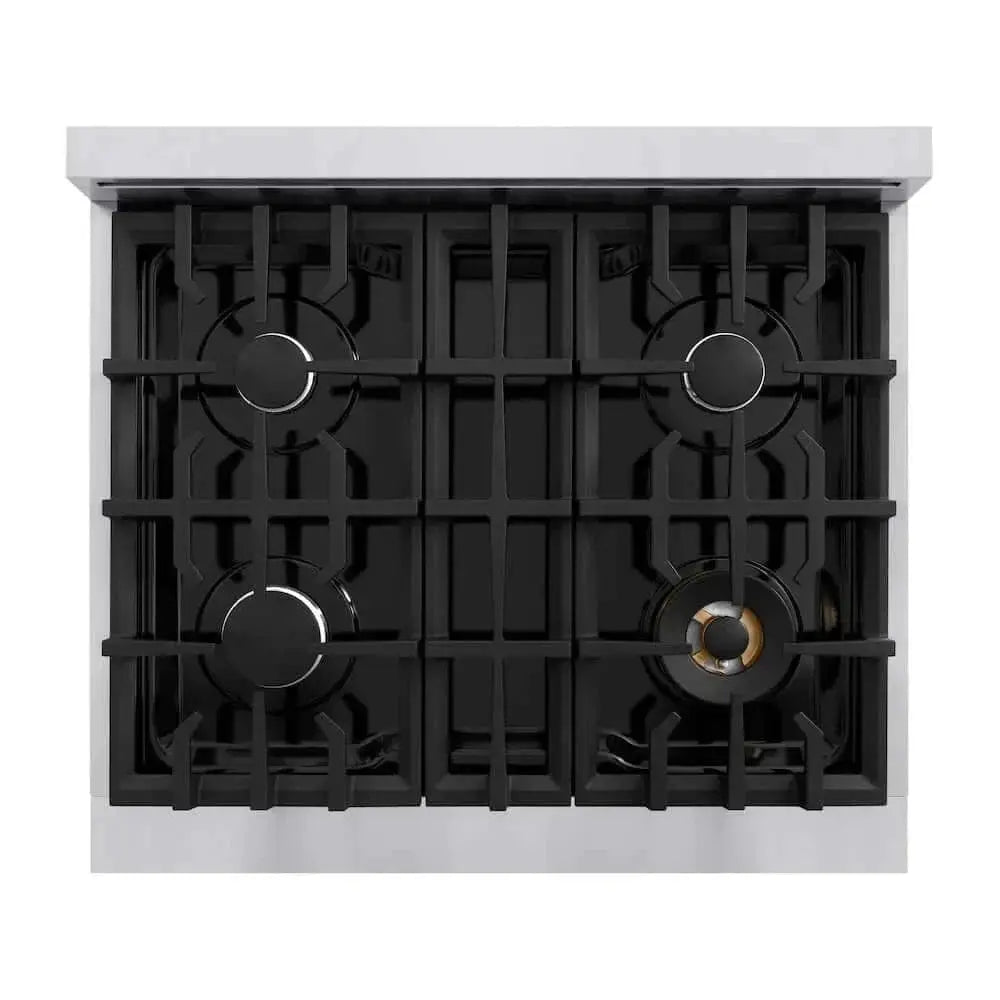 ZLINE 30" Select Gas Range Convection Gas Oven Stainless Steel HGR30 by Farmhouse Kitchen and Bath