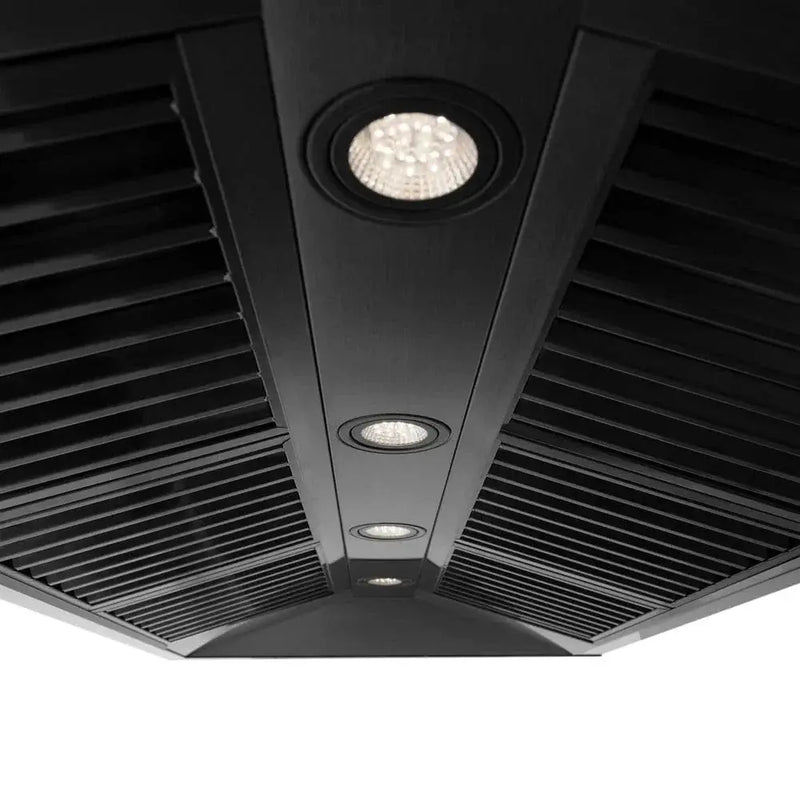 ZLINE 48" Autograph Black Stainless Wall Range Hood, BS655Z-48-CB by Farmhouse Kitchen and Bath