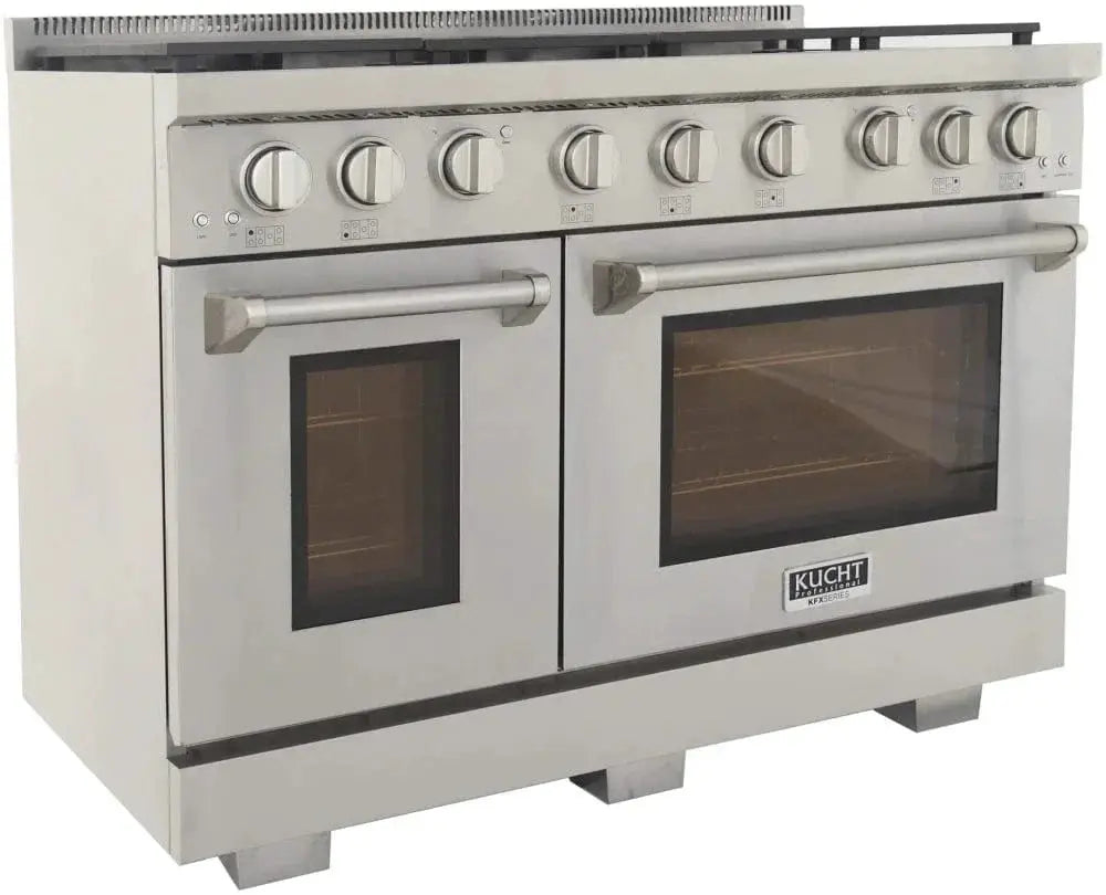 Kucht 48" Freestanding Professional Gas Range KFX4800X-S by Farmhouse Kitchen and Bath