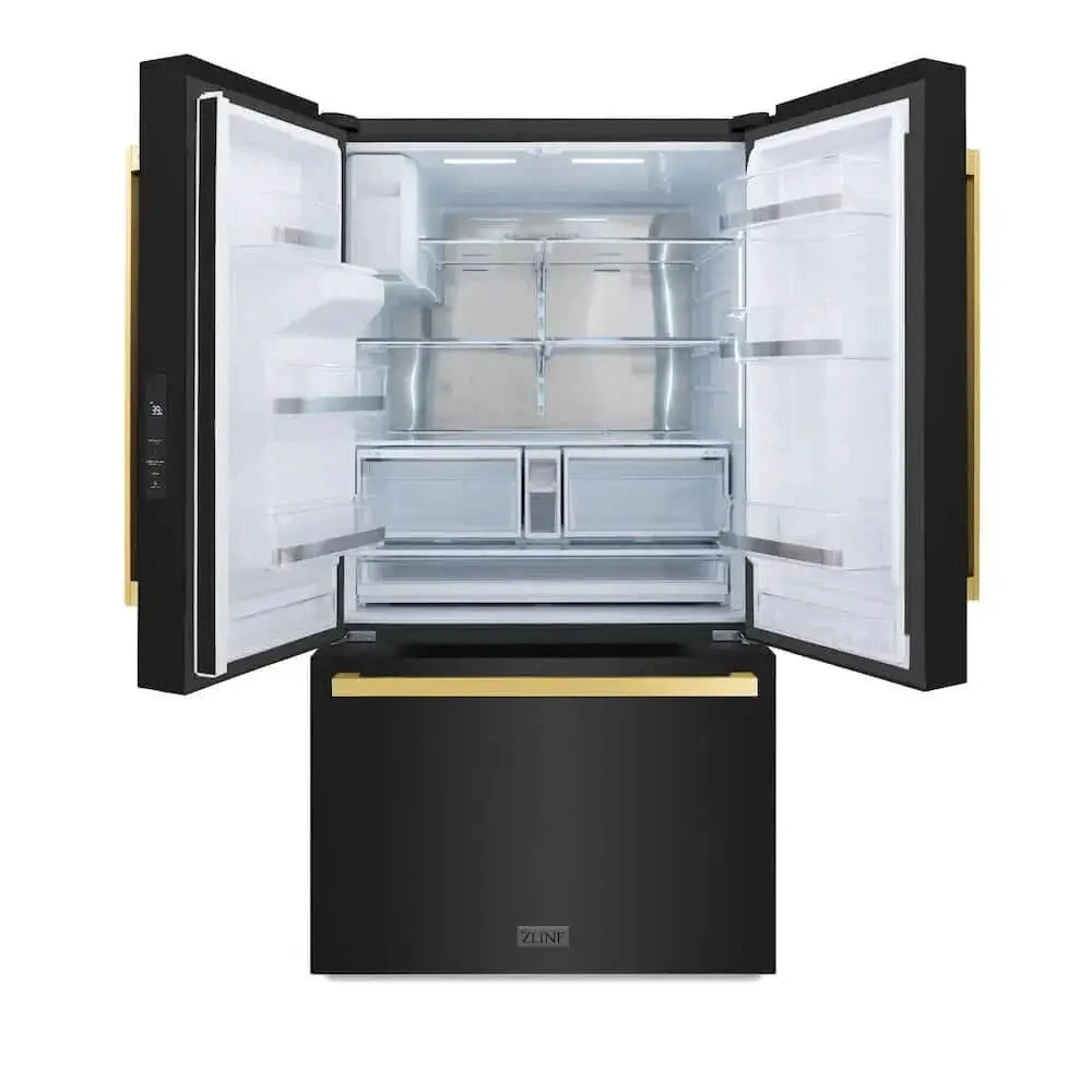 ZLINE 36" Refrigerator, Water, Ice Dispenser, Fingerprint Resistant, RSMZ-W-36-BS-FG by Farmhouse Kitchen and Bath