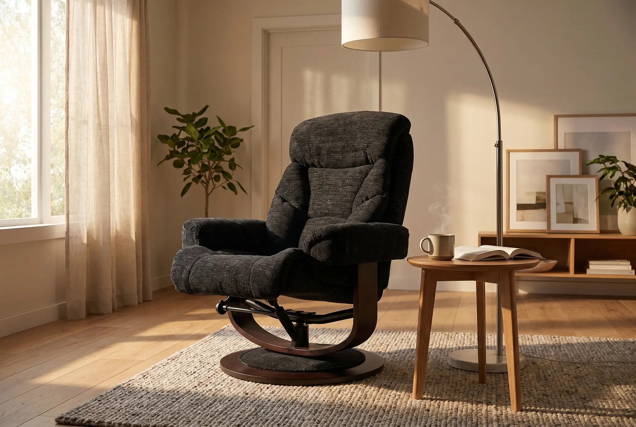 Oslo Euro Recliner w/ Ottoman by Ornate Furniture