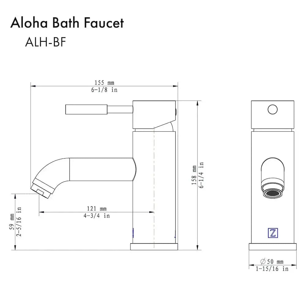 ZLINE Aloha Bath Faucet in Chrome, ALH-BF-CH by Farmhouse Kitchen and Bath