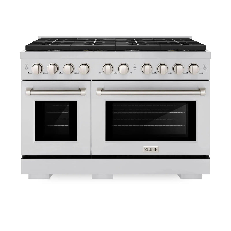 ZLINE 48"Paramount Dual Fuel Range Stainless Steel, SDR48 by Farmhouse Kitchen and Bath