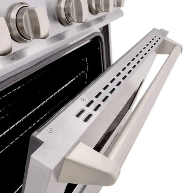 ZLINE 30" Classic Gas Range, Convection Gas Oven, Stainless Steel, Brass Burners, CGR-BR-30 by Farmhouse Kitchen and Bath