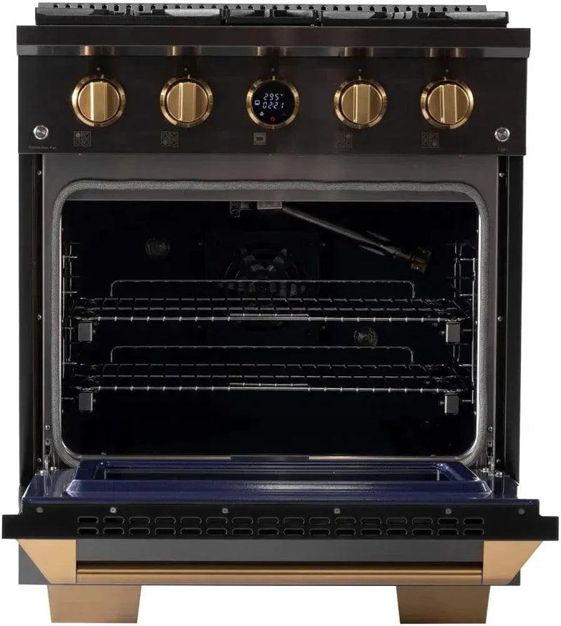 Kucht 30" Freestanding Dual Fuel Range Liquid Propane KXD30/LP by Farmhouse Kitchen and Bath