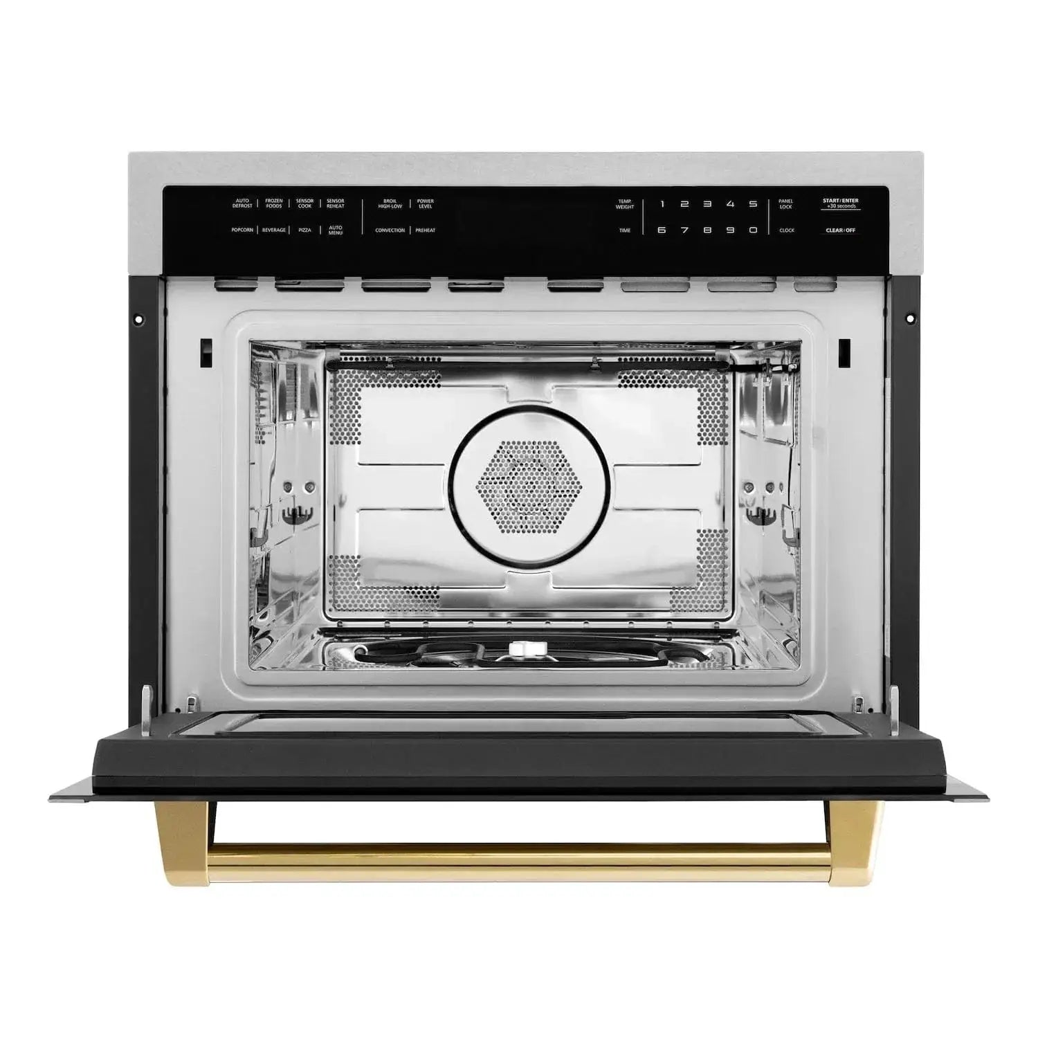 ZLINE 24” Convection Microwave, Stainless Steel, Gold MWOZ-24-SS-G by Farmhouse Kitchen and Bath