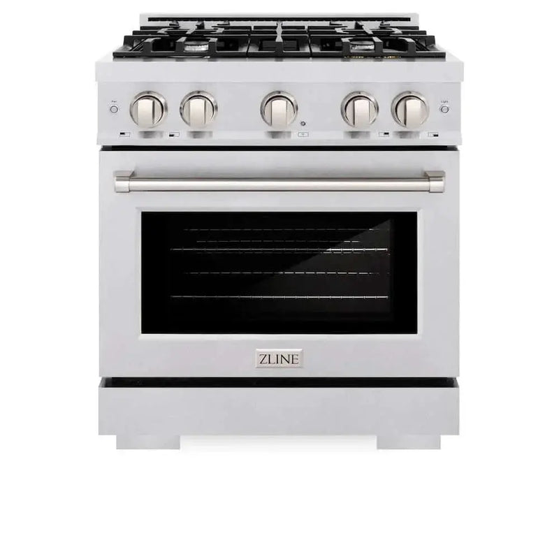 ZLINE 30" Select Gas Range Convection Gas Oven DuraSnow® Stainless Steel HGRS-30 by Farmhouse Kitchen and Bath