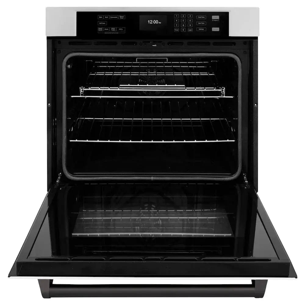 ZLINE 30" Autograph Edition Professional True Convection Single Wall Oven, Air Fry, Self Clean, White Matte, Matte Back WASZ-WM-30-MB by Farmhouse Kitchen and Bath