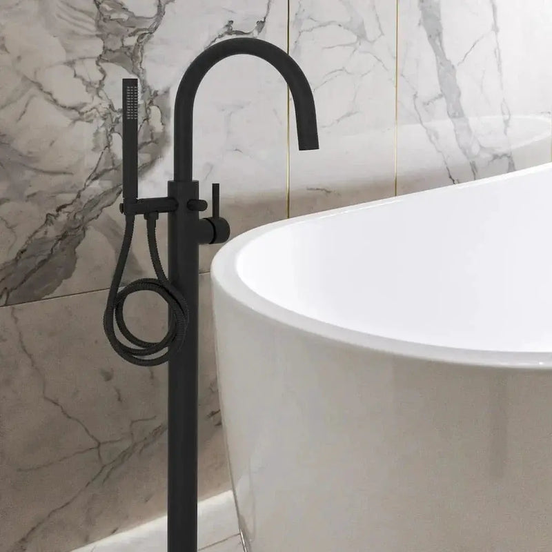 ZLINE Emerald Bay Bath Tub Filler in Matte Black EMBY-BTF-MB by Farmhouse Kitchen and Bath