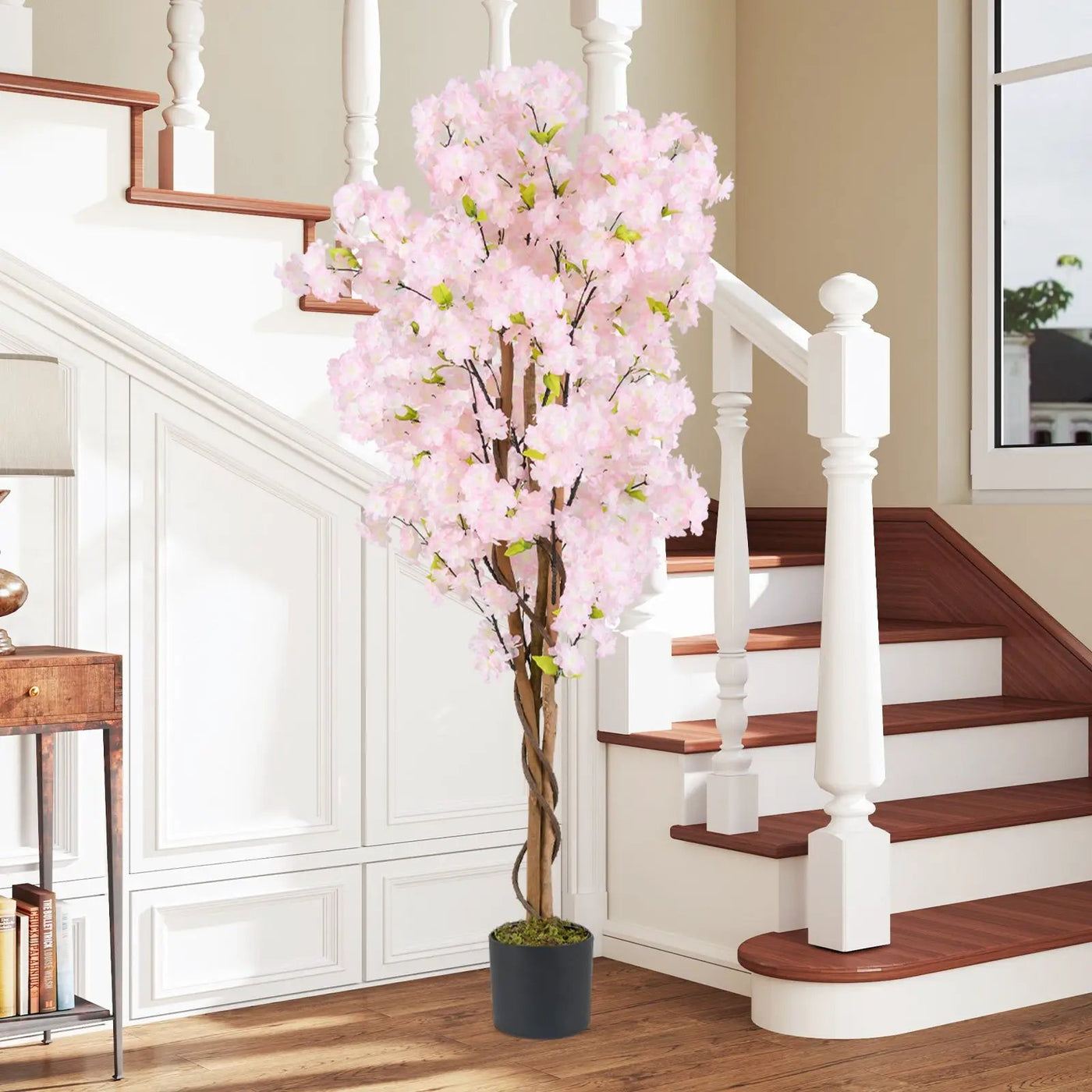 5 FT Tall Artificial Cherry Blossom Tree with Pink Flowers by DirectDeals