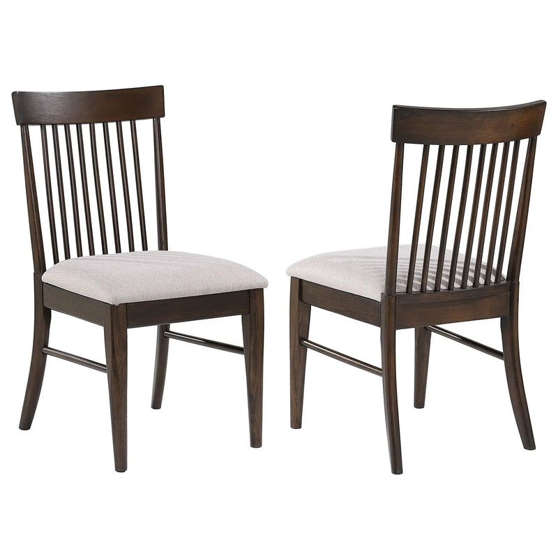 Everton Wood Dining Side Chair Dark Walnut (Set of 2) by Unique Piece Furniture