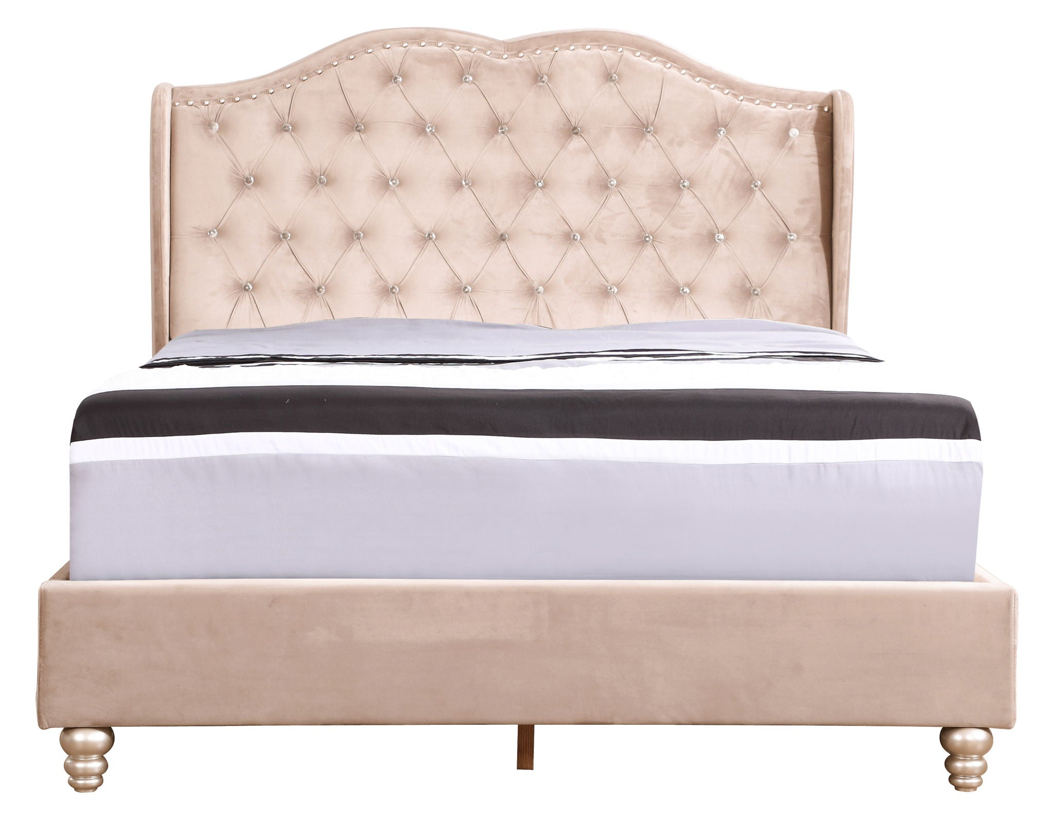 Upholstered Bed Transitional by Unique Piece Furniture