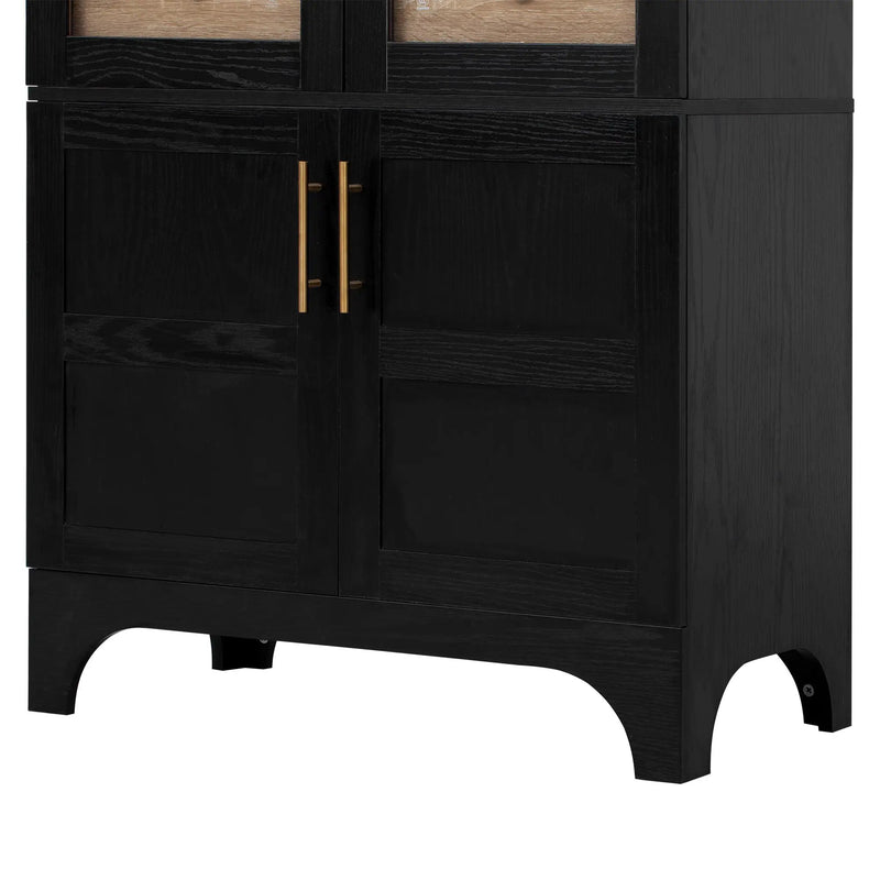 K&K 71" Tall Arched Kitchen Pantry Cabinet by HouseOfZazla
