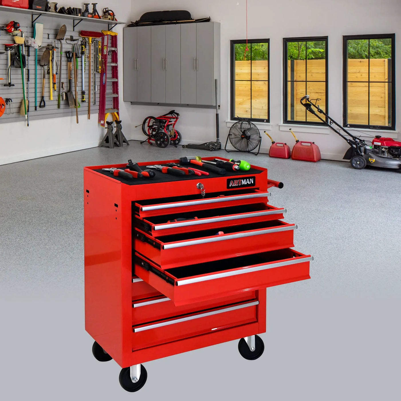 Multifunctional Tool Cart With Wheels And Drawers by HouseOfZazla