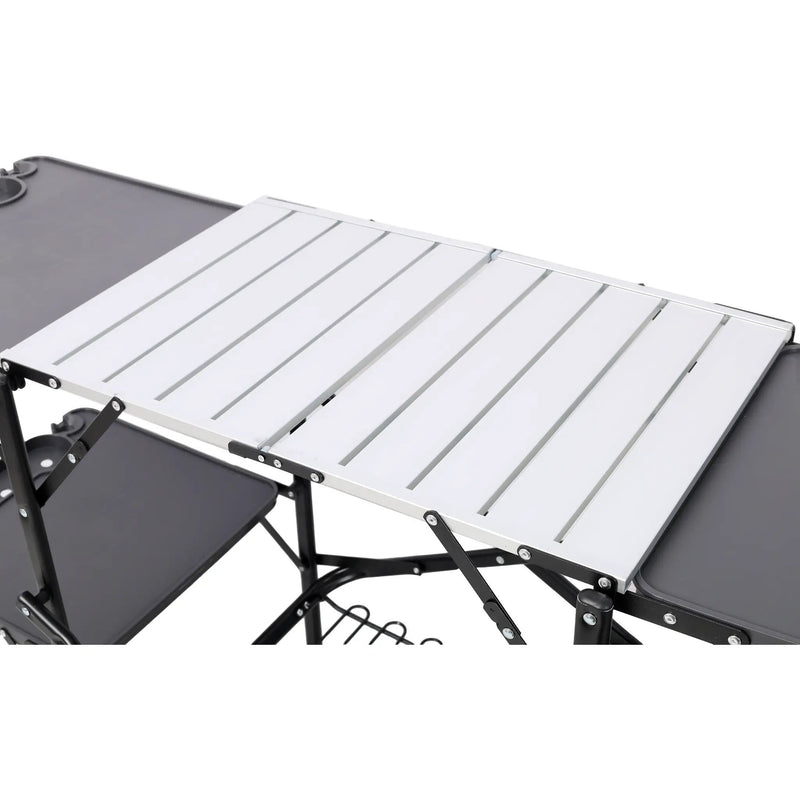 Folding Camping Kitchen Table - Portable Outdoor Cooking Station by HouseOfZazla