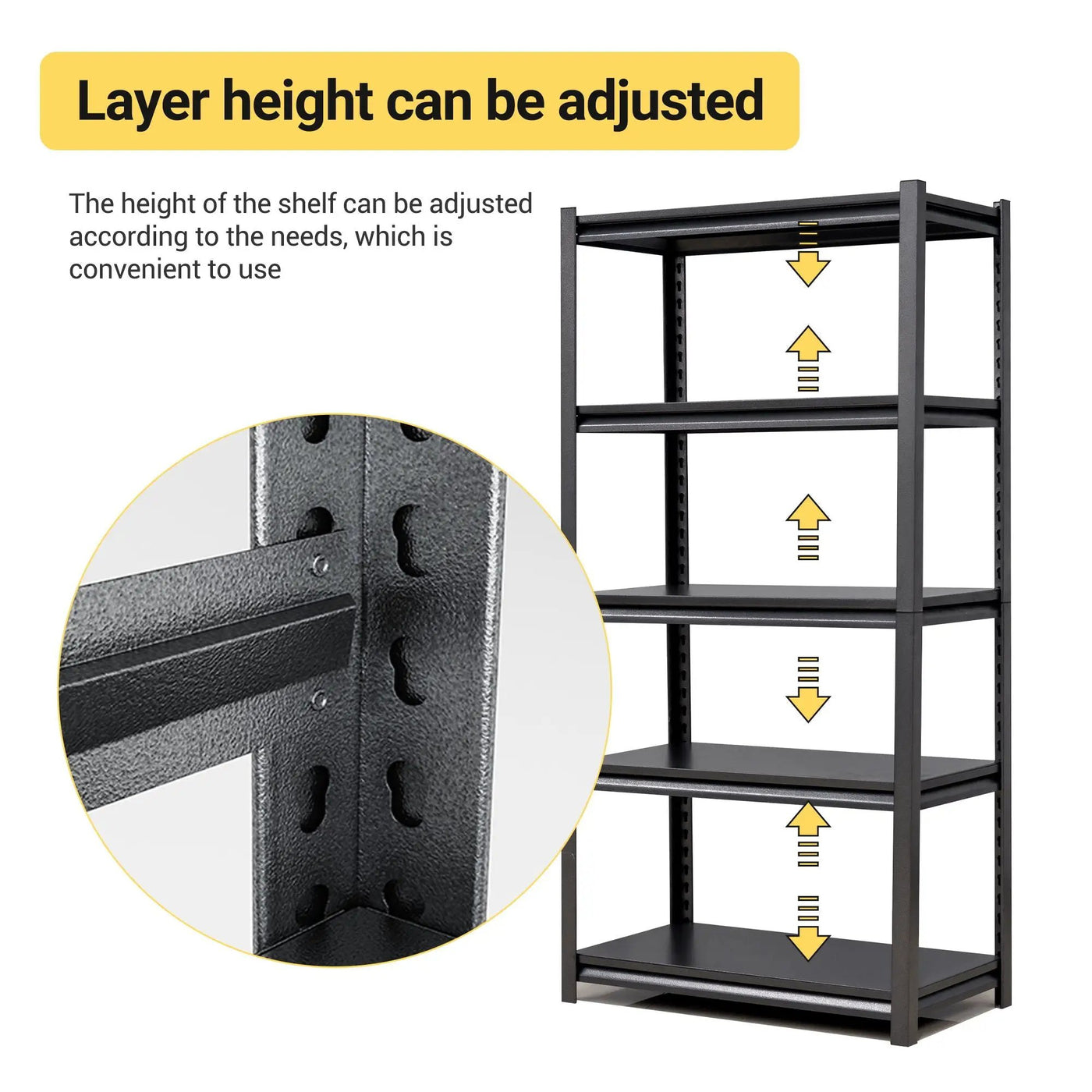 Industrial Heavy Duty Metal Garage Shelving Unit, Adjustable Storage Rack by HouseOfZazla