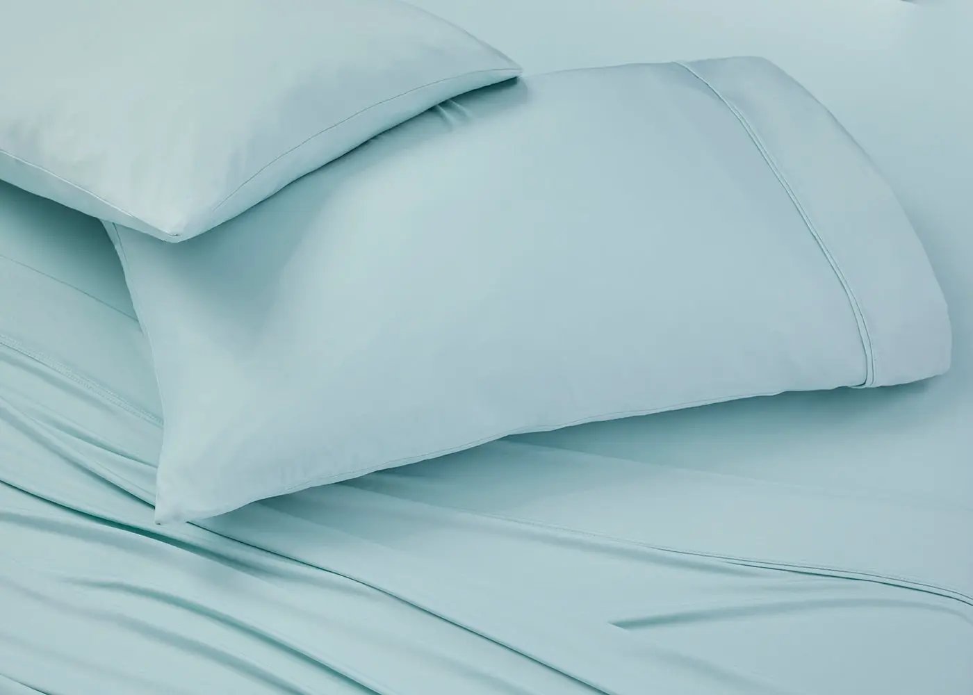 BedGear Vertex Sheet Set, Misty Blue, Split King / Split Cal King by HouseOfZazla