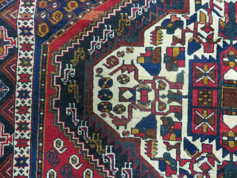 4' X 5.5' Vintage Handmade Turkish Tribal Wool Rug Medallion Nice by Jewel Rugs