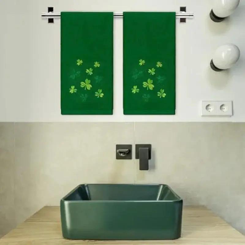 Towels - Absorbent Green 16x24 Set by House Of Avana