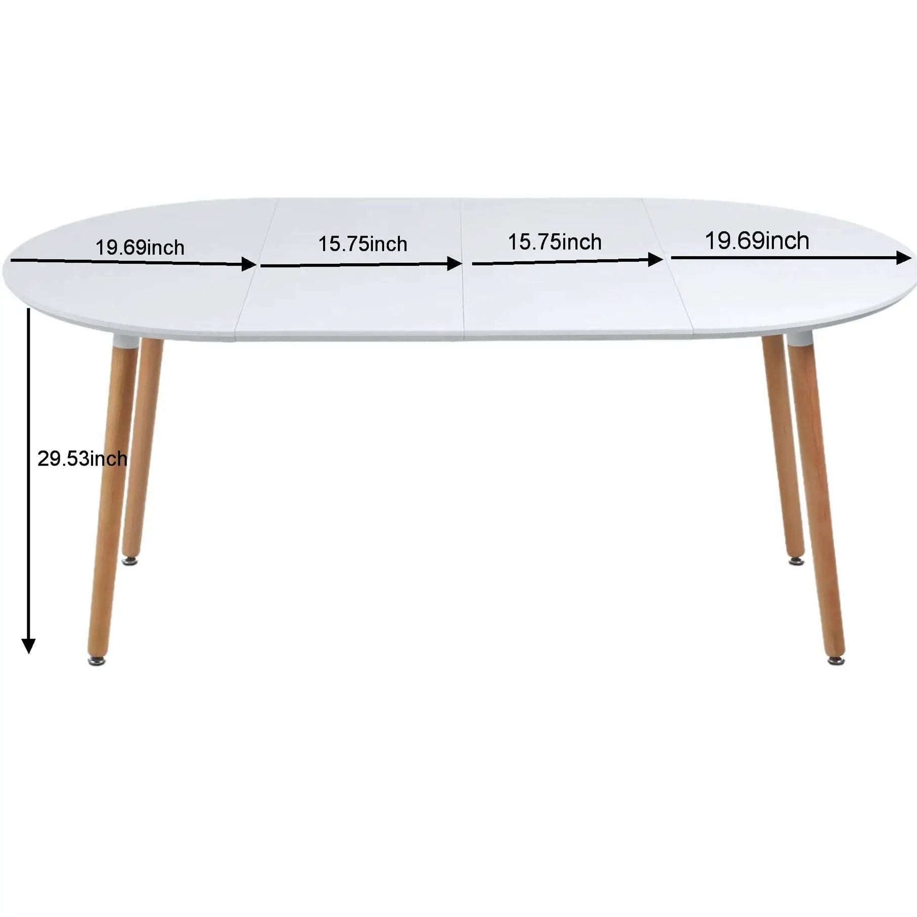 Extensible Table, Dining Table, Office Table, Coffee Table Metal Leg by HouseOfZazla