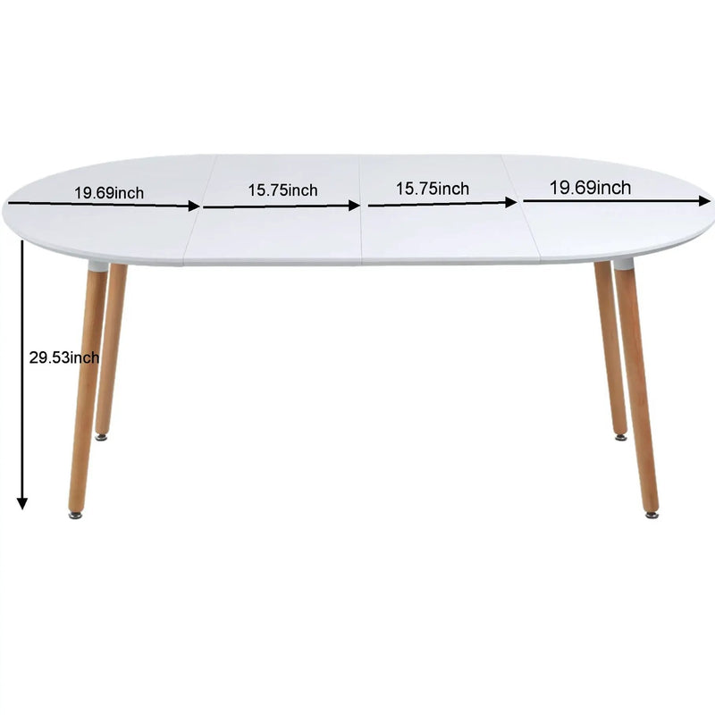 Extensible Table, Dining Table, Office Table, Coffee Table Metal Leg by HouseOfZazla
