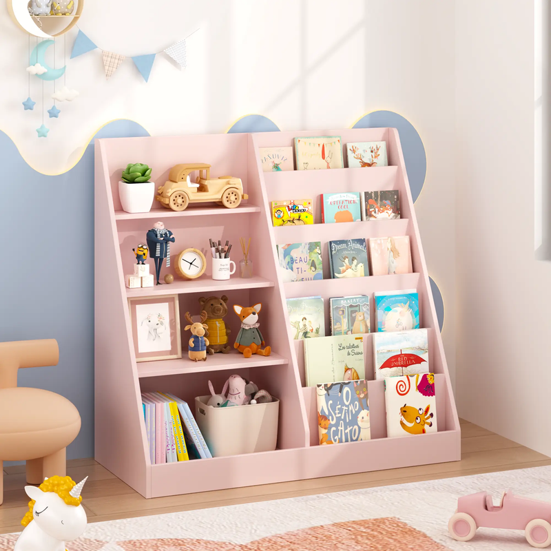 Kids Bookshelf and Toy Storage Organizer by HouseOfZazla