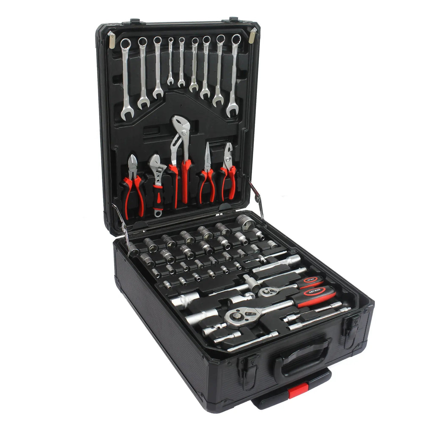 899 Piece Home Repair Tool Set With Rolling Plastic Toolbox, 4 Drawers, General Household Maintenance Kit by HouseOfZazla