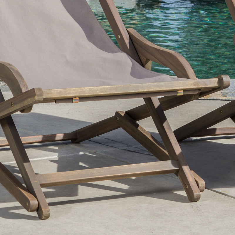 Arcadia Outdoor Sling Chair With Pillow by HouseOfZazla