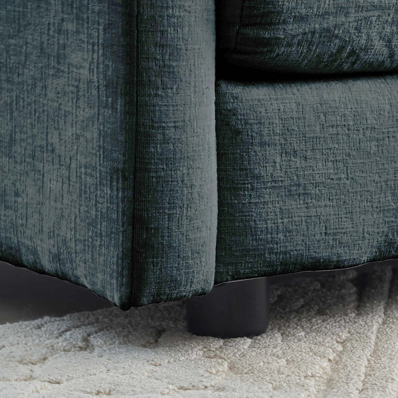 Comfy Deep Single Seat Sofa Upholstered Reading Armchair by HouseOfZazla