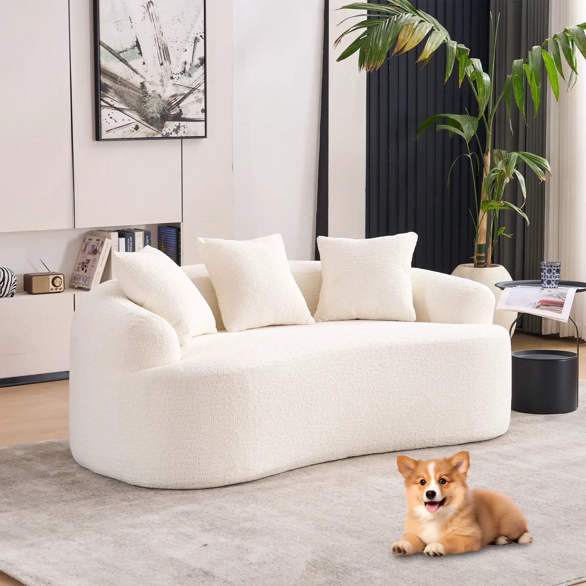 Loveseat Sofa, Compact Design For Small Spaces by Unique Piece Furniture