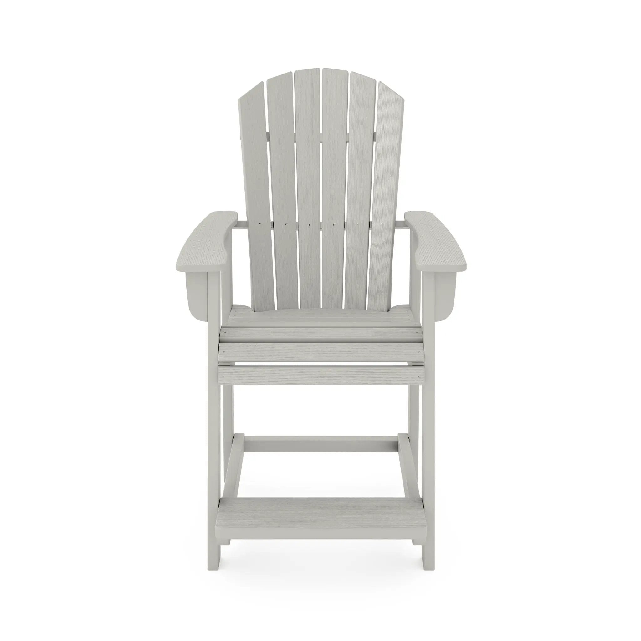Adirondack Style Counter Chair Stylish HDPE Poly Lumber For Dining, Patio, And Garden Comfort by HouseOfZazla