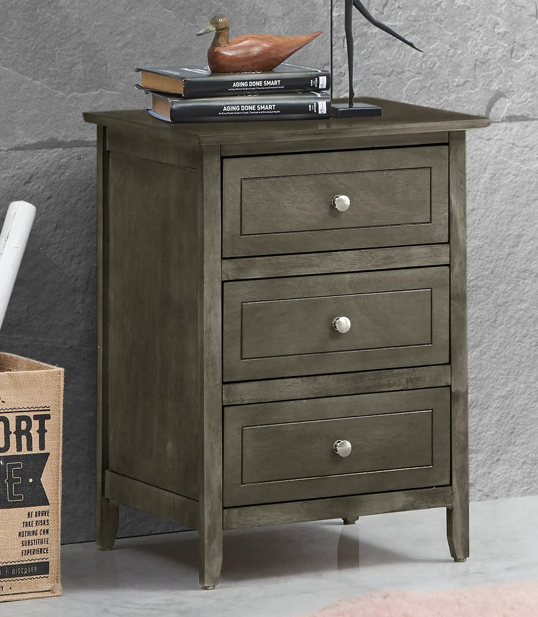 Dove Tailed Drawers 3 Drawer Nightstand by Unique Piece Furniture