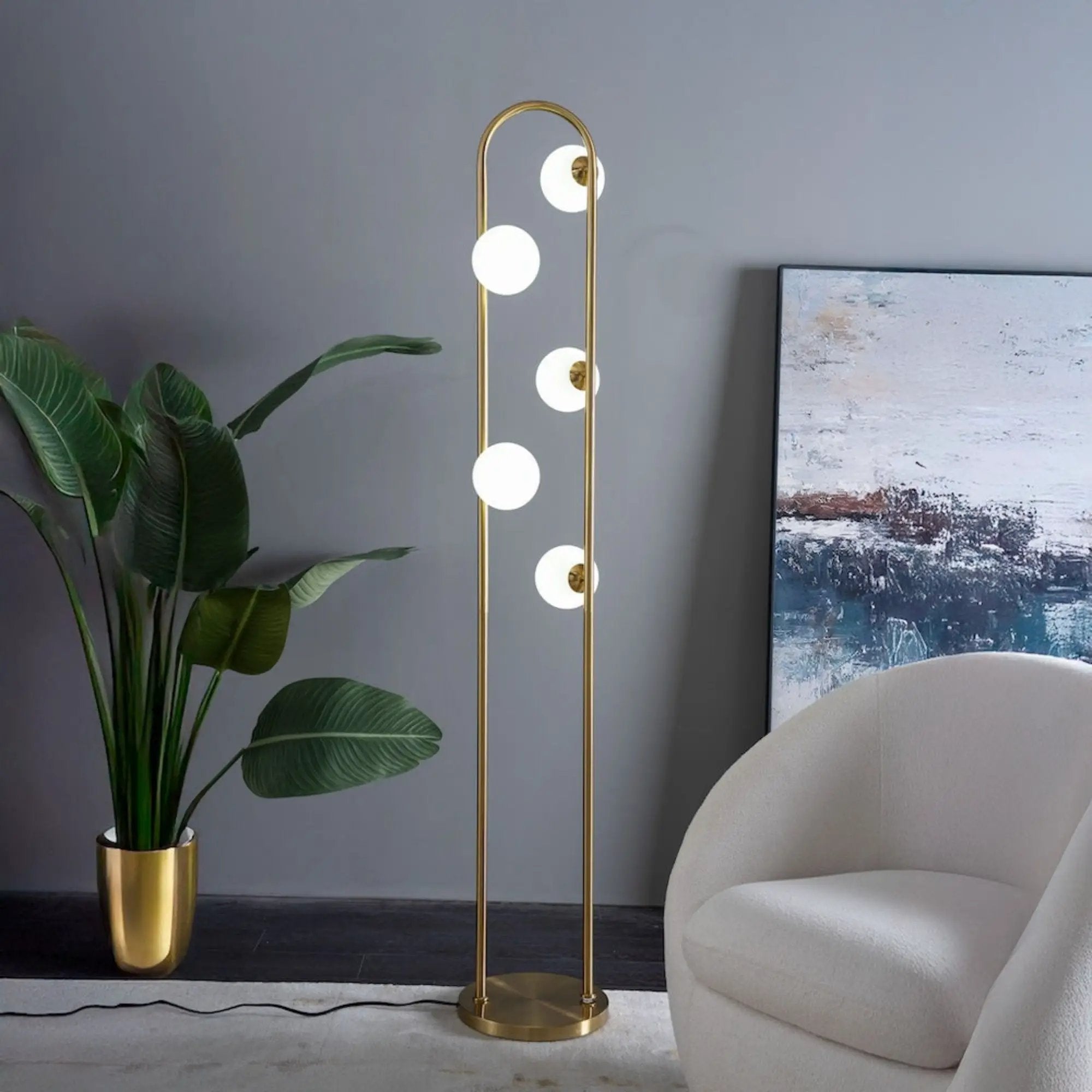 Artema - Floor Lamp - Gold by HouseOfZazla