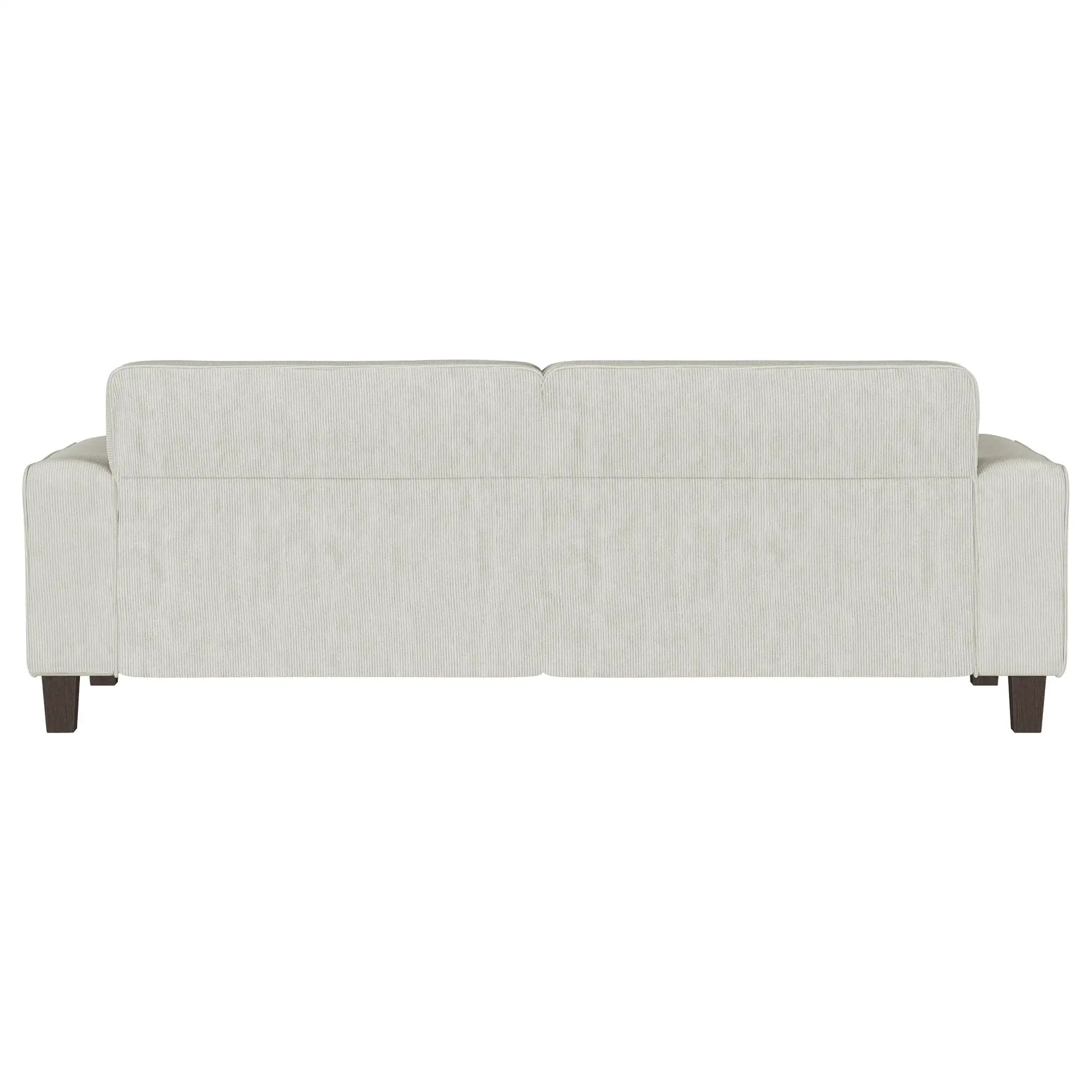 Deerhurst Upholstered Track Arm Tufted Sofa Greige by Unique Piece Furniture