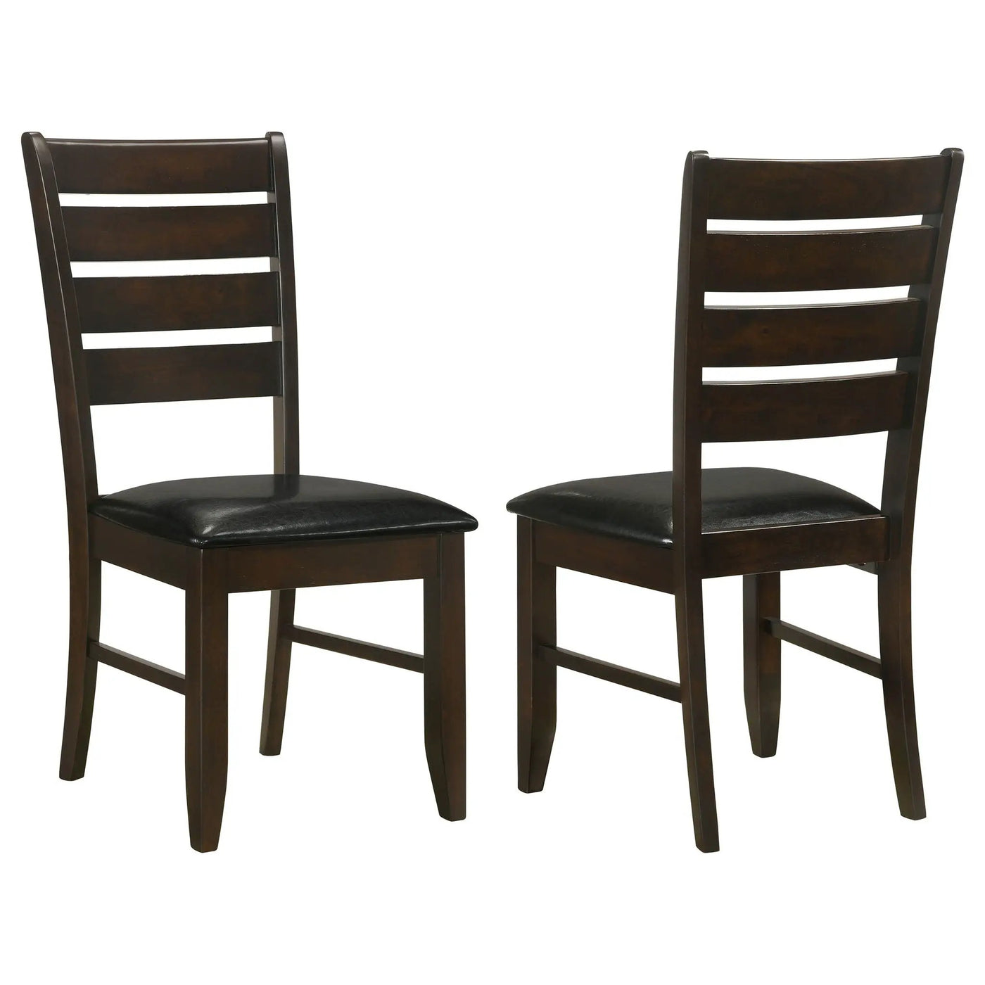 Padded Seat Side Chairs With Tapered Slats (Set of 2) by HouseOfZazla