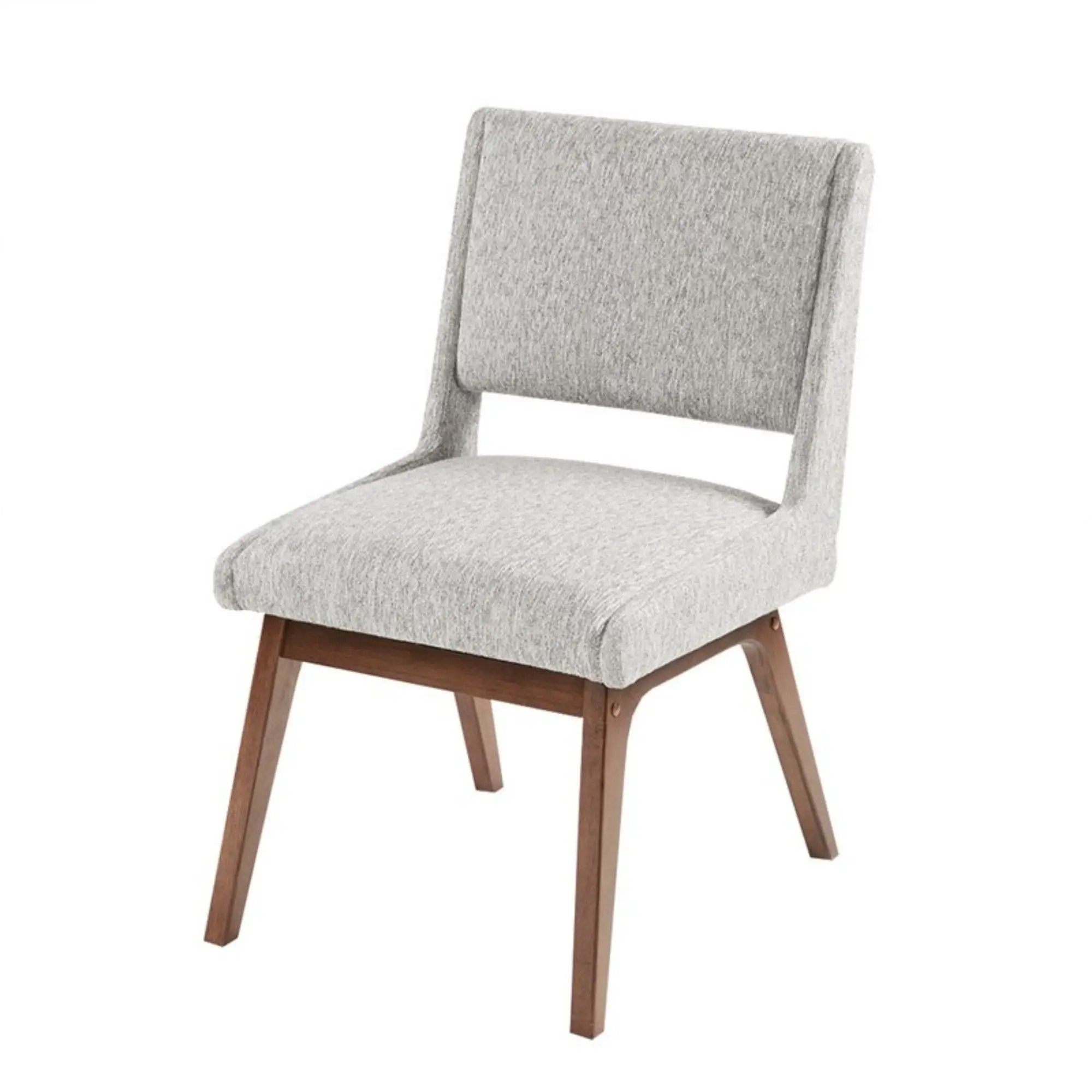 Boomerang - Dining Side Chair With Upholstered Cushions (Set of 2) - Light Gray by HouseOfZazla