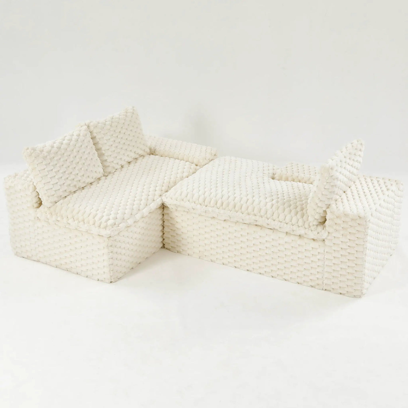 Modular Sofa, Convertible Twin Seat With Chaise Lounge by HouseOfZazla