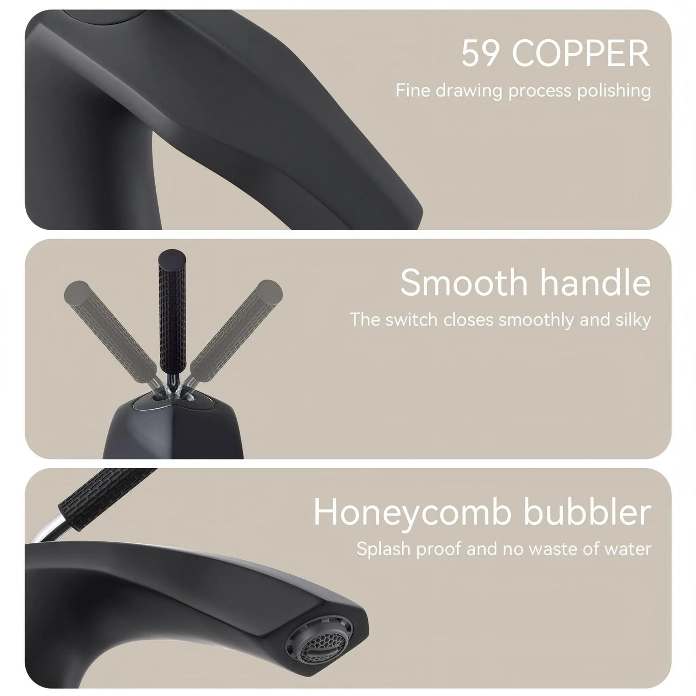 Contemporary Single Handle Lavatory Basin Sink Faucet Brass by HouseOfZazla