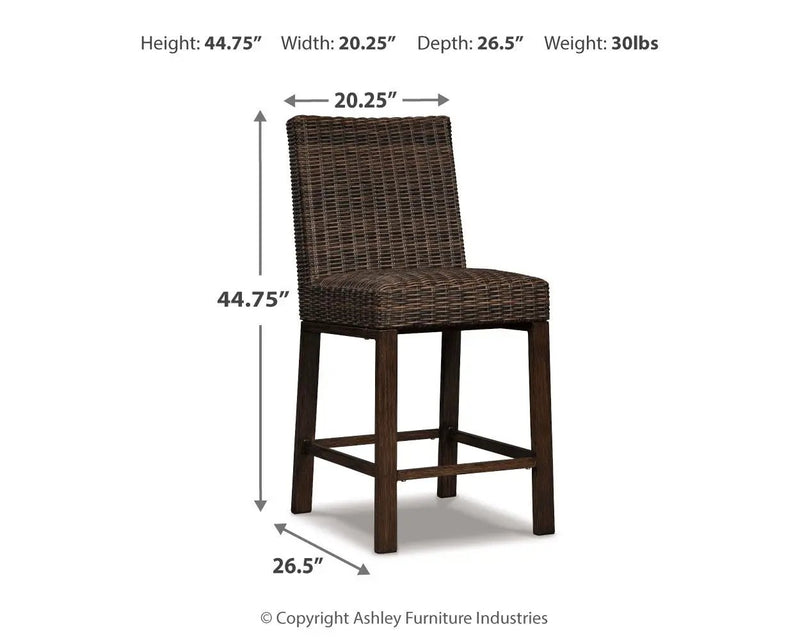 Paradise Trail - Barstool (Set of 2) - Medium Brown by Unique Piece Furniture